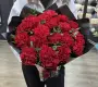 Траурный букет № 1 из красных гвоздик