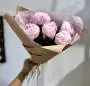Букет из 5 розовых пионов